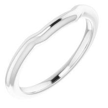 Charger l'image dans la galerie, Sterling Silver Band for 9 x 7 mm Oval Ring
