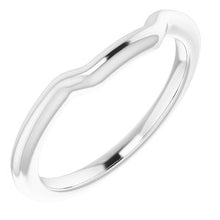 Charger l'image dans la galerie, Sterling Silver Band for 10 x 10 mm Asscher Ring
