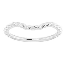 Charger l'image dans la galerie, Sterling Silver Band for 12 mm Cushion Ring
