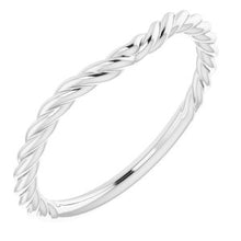 Charger l'image dans la galerie, Sterling Silver Band for 7x5 mm Oval Ring
