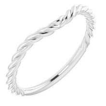 Charger l'image dans la galerie, Sterling Silver Band for 6 mm Square Ring
