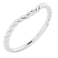Charger l'image dans la galerie, Sterling Silver Band for 8.2 mm Round Ring
