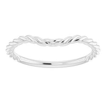 Charger l'image dans la galerie, Sterling Silver Band for 8 mm Square Ring
