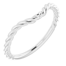Charger l'image dans la galerie, Sterling Silver Band for 12 mm Cushion Ring
