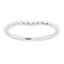 Charger l'image dans la galerie, Sterling Silver Band for 5.5x3.5 mm Pear Ring
