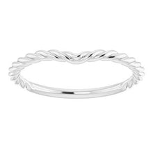 Charger l'image dans la galerie, Sterling Silver Band for 7x5 mm Pear Ring
