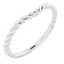Charger l'image dans la galerie, Sterling Silver Band for 8x5 mm Pear Ring
