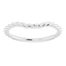 Charger l'image dans la galerie, Sterling Silver Band for 7.5 mm Square Ring
