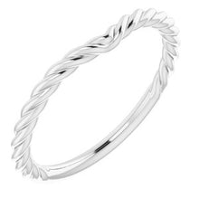 Charger l'image dans la galerie, Sterling Silver Band for 7x5 mm Pear Ring
