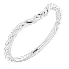 Charger l'image dans la galerie, Sterling Silver Band for 9x7 mm Emerald Ring
