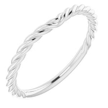 Charger l'image dans la galerie, Sterling Silver Band for 5x3 mm Pear Ring
