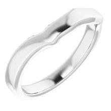 Charger l'image dans la galerie, Sterling Silver Band for 9.4 mm Round Ring
