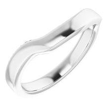 Charger l'image dans la galerie, Sterling Silver Band for 14 mm Cushion Ring
