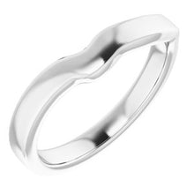 Charger l'image dans la galerie, Sterling Silver Band for 7 mm Square Ring
