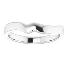 Charger l'image dans la galerie, Sterling Silver Band for 7x5 mm Emerald Ring
