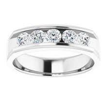 Load image into Gallery viewer, Platinum 1 CTW Diamond Band
