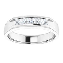 Load image into Gallery viewer, Platinum 5/8 CTW Diamond Band
