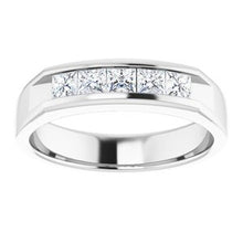 Load image into Gallery viewer, Platinum 3/4 CTW Diamond Band
