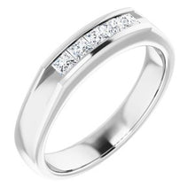 Load image into Gallery viewer, Men's Channel-Set Band
