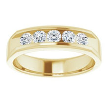 Load image into Gallery viewer, 14K Yellow 3/4 CTW Diamond Band
