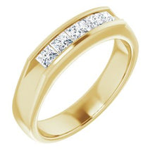 Load image into Gallery viewer, 14K Yellow 3/4 CTW Diamond Band
