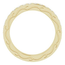 Charger l&#39;image dans la galerie, 14K Yellow 1 CTW Diamond Square Eternity Band Taille 5
