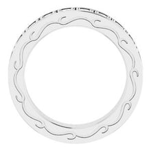 Charger l&#39;image dans la galerie, 14K White 1 1/3 CTW Diamond Round Eternity Band Taille 5
