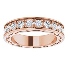 Charger l&#39;image dans la galerie, Bracelet d&#39;éternité rond en diamant 14K rose 1 1/3 CTW
