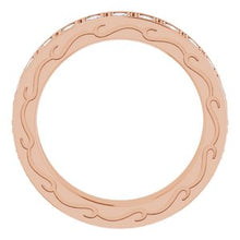 Load image into Gallery viewer, 14K Rose 1 CTW Diamond Round Eternity Band Size 6
