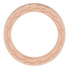 Load image into Gallery viewer, 14K Rose 1 3/8 CTW Diamond Round Eternity Band Size 6
