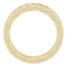 Charger l&#39;image dans la galerie, 14K Jaune 1 CTW Diamond Round Eternity Band Taille 7
