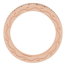 Load image into Gallery viewer, 14K Rose 1 3/8 CTW Diamond Round Eternity Band Size 7
