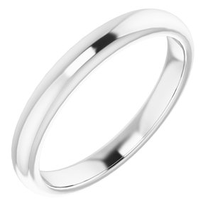Sterling Silver Band for 5.2 mm Round Ring