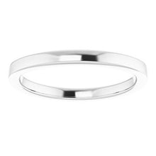 Load image into Gallery viewer, Sterling Silver Band for 3.75 mm Square Ring

