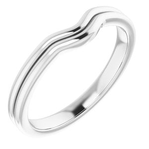 Sterling Silver Band for 5 mm Square Ring