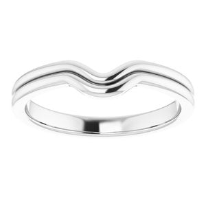 Sterling Silver Band for 6x4 mm Oval Ring