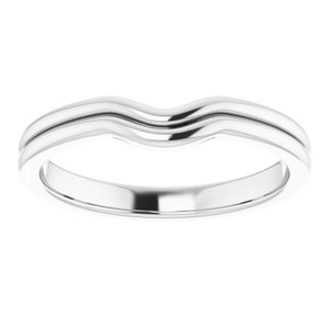 Sterling Silver Band for 5 mm Square Ring