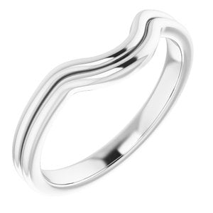 Sterling Silver Band for 14 mm Round Ring