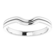 Load image into Gallery viewer, Sterling Silver Band for 8 mm Cushion Ring
