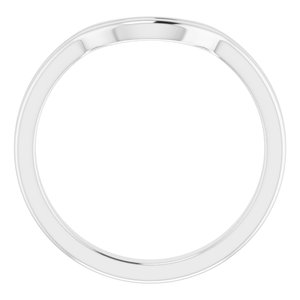 Sterling Silver Band for 15 mm Cushion Ring