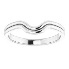Load image into Gallery viewer, Sterling Silver Band for 10x8 mm Emerald Ring
