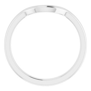Sterling Silver Band for 14 mm Round Ring