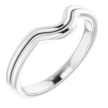 Load image into Gallery viewer, Sterling Silver Band for 10x8 mm Emerald Ring
