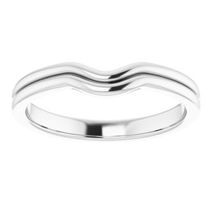 Sterling Silver Band for 5.5 mm Square Ring