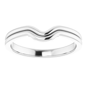 Sterling Silver Band for 7x5 mm Oval Ring
