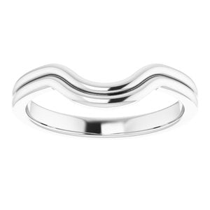 Sterling Silver Band for 15 mm Round Ring