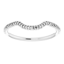 Charger l'image dans la galerie, Sterling Silver Band for 9 x 9 mm Cushion
