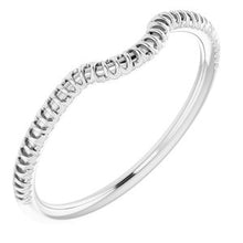 Charger l'image dans la galerie, Sterling Silver Band for 7 x 7 mm Cushion
