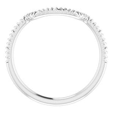 Charger l'image dans la galerie, Sterling Silver Band for 14 x 14 mm Cushion
