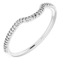 Charger l'image dans la galerie, Sterling Silver Band for 8 x 8 mm Cushion
